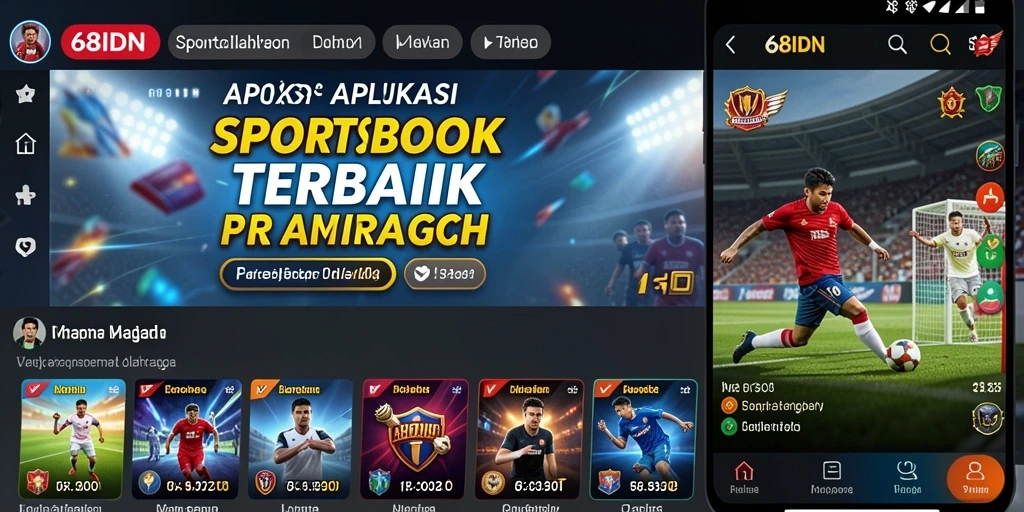 Screenshot gameplay aplikasi Sportsbook dengan antarmuka menarik.