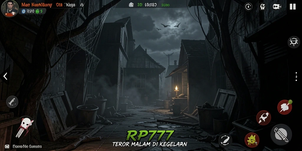 Screenshot menunjukkan momen ketegangan dalam gameplay Horror.