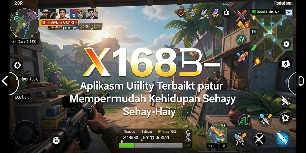 Tampilan antarmuka aplikasi Utility X168 yang intuitif dan modern.